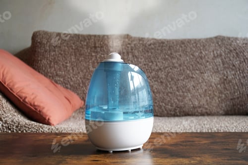 Preview: humidifier or air improver on coffee table in living room