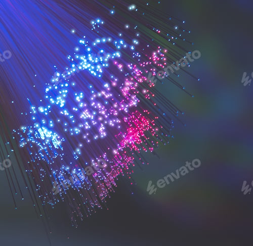 Preview: Fiber Optical Picture With Details And Light Effects