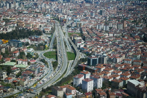 Preview: highway road multilevel junction in istanbul