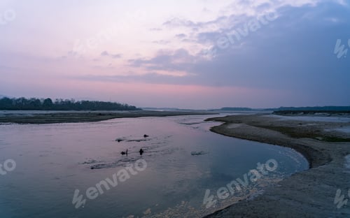 Preview: Landscape view of Rapti river in Chitwan