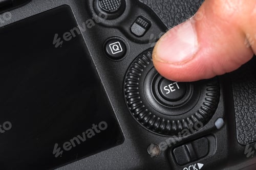 Preview: Closeup view of digital camera