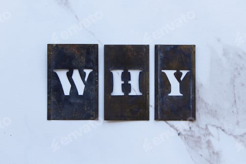 Preview: Why on vintage ink stamps
