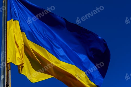 Preview: Amazing Flag of Ukraine National yellow-blue flag of Ukraine