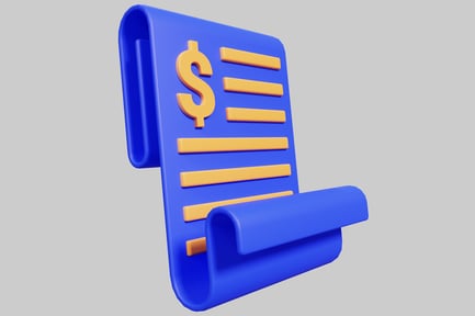 Preview: Scroll with dollar sign and lines