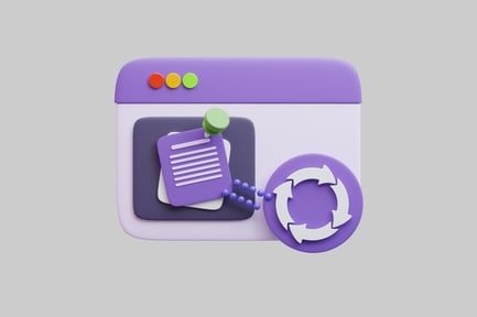 Preview: Webpage refresh workflow process illustration