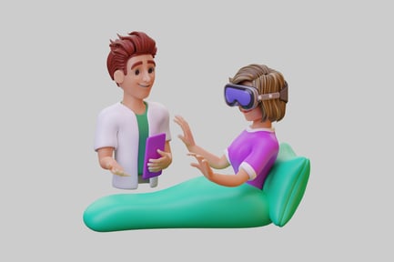 Preview: Cartoon virtual reality experience characters