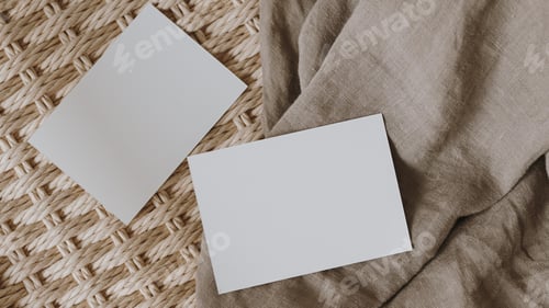 Preview: Empty Business Card Mockup, Blank Professional Luxury Card Mock-up