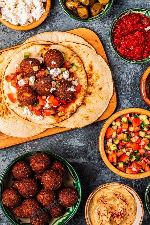 Preview: Falafel - traditional dish of Israeli and Middle Eastern cuisine