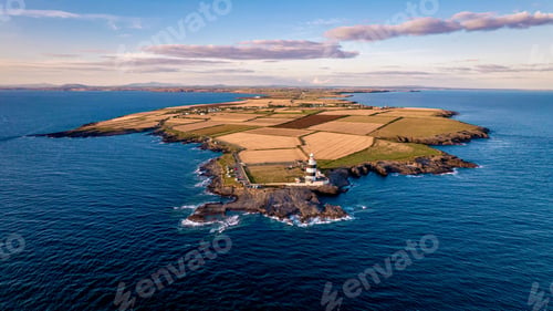 Preview: Still aerial image of Hookhead lighthouse