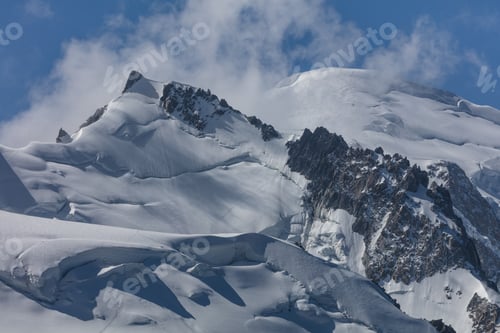 Preview: Mont Blanc Massif Chamonix Alps France,Europe