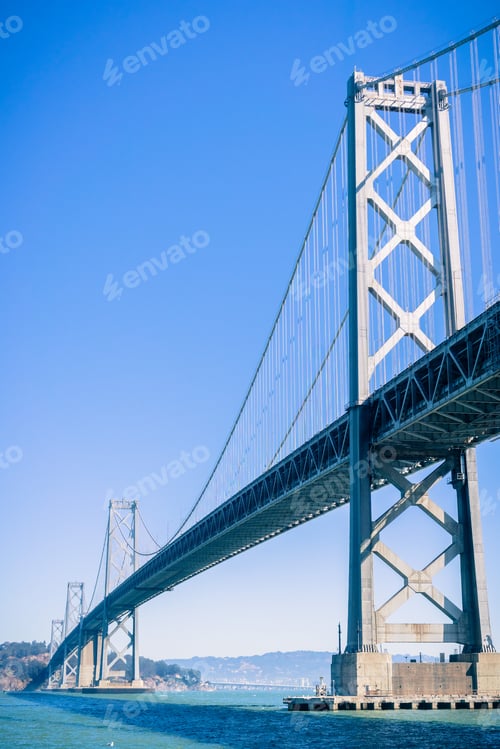 Preview: The Bay Bridge connecting San Francisco to Treasure Island and then Oakland, California