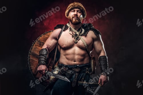 Preview: Severe barbarian in warrior clothes