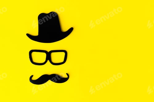 Preview: Happy fathers day sticker, hat, glasses