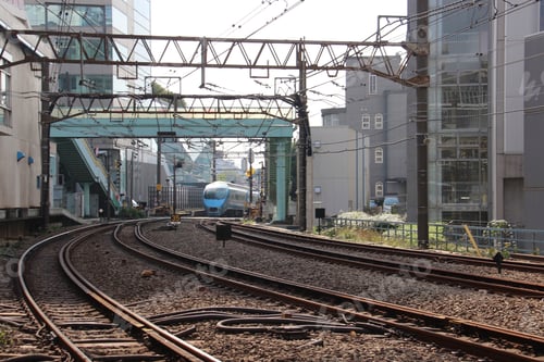 Preview: Blue train in Tokyo.