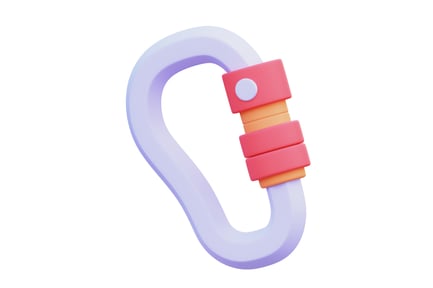 Preview: Carabiner 3D Illustration