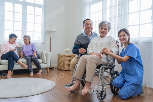 Preview: workers man and woman engineering walking and inspecting with working suite
