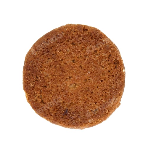 Preview: round chocolate chip cookie isolated on white background clipping path