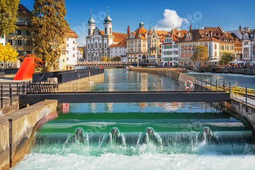Preview: Lucerne, Switzerland from Spreuerbrucke Bridge