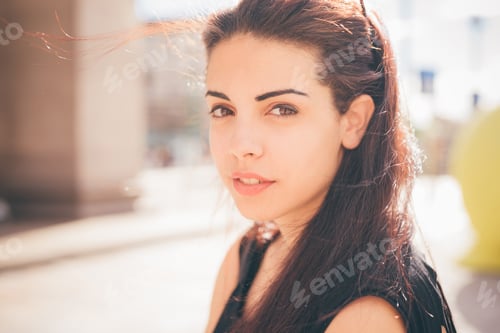 Preview: Young Woman Posing in an Urban Setting