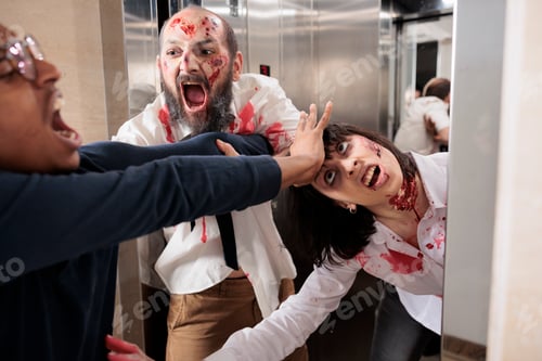 Preview: Petrified virus outbreak survivor brawling with undead reanimated corpses