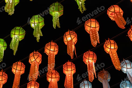 Preview: Colorful Lantern Ceiling at Night Festival