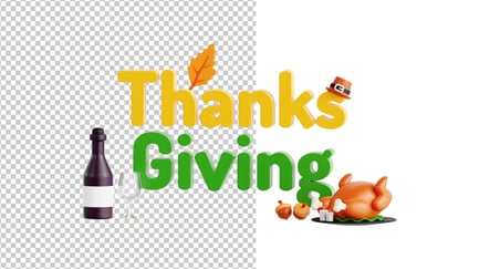 Preview: Thanksgiving Wine Holiday Toast Graphic