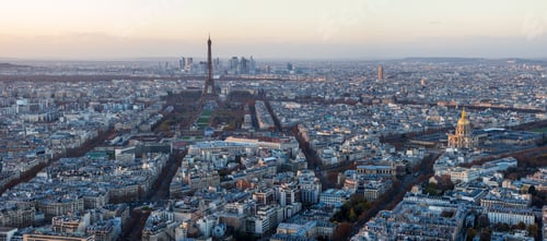Preview: Paris skyline in the evening