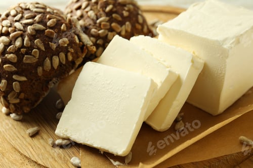 Preview: Concept of breakfast, eat food with butter