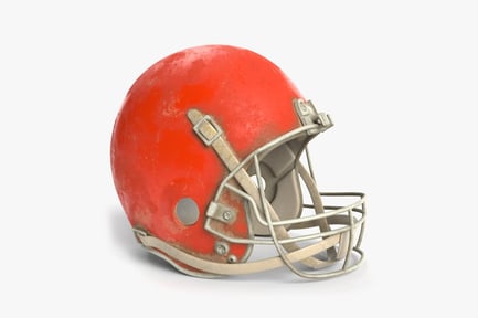 Preview: Vintage American Football Helmet with Facemask