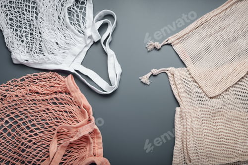 Preview: Cotton eco bags. Zero waste concept