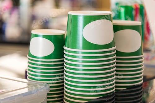Preview: Stack of disposable cup container