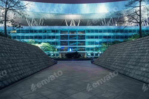 Preview: empty brick road