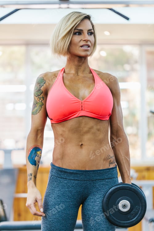 Preview: Woman Working out in the Gym