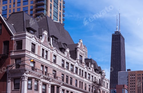 Preview: Big Tall Buildings On A Streets Of Chicago
