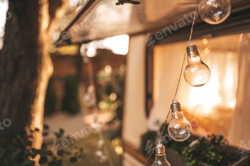 Preview: autumn street lighting cozy light bulbs
