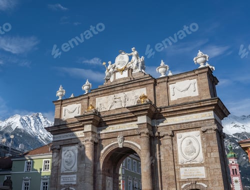 Preview: Triumphal Arch (Triumphpforte) - Innsbruck, Tyrol, Austria