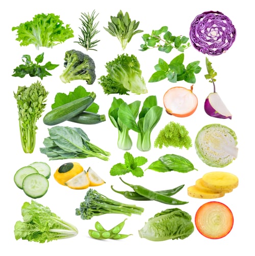 Preview: set of vegetable on white background
