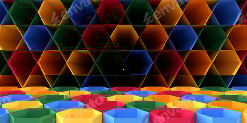 Preview: hexagon orange yellow green blue violet purple colorful rainbow empty blank background wallpaper tex