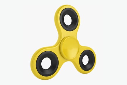 Preview: Yellow and Black Fidget Spinner