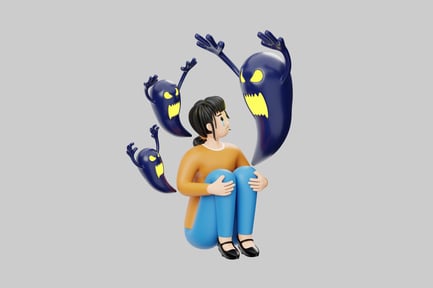 Preview: Girl with fearful apparitions