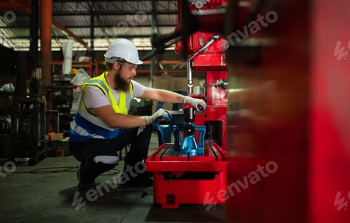 Preview: Mechanical engineers are checking the working condition of the new machine