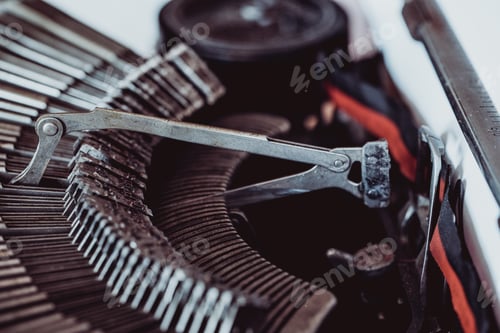 Preview: Closeup sorts of typewriter