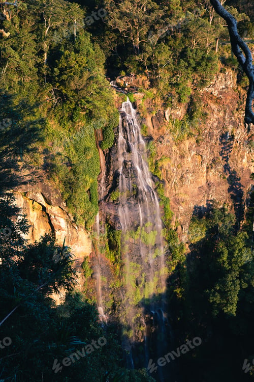 Preview: Full view of Morans Falls from the look out.
