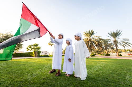 Preview: Group of middle eastern kids in Dubai