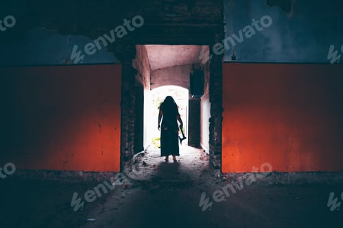 Preview: Scary ghost woman in haunted house