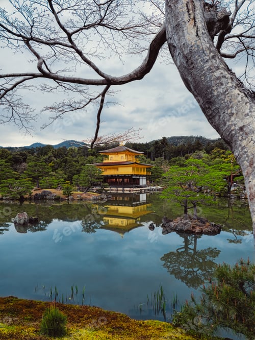 Preview: Sky Reflection In The Water Under The Temple