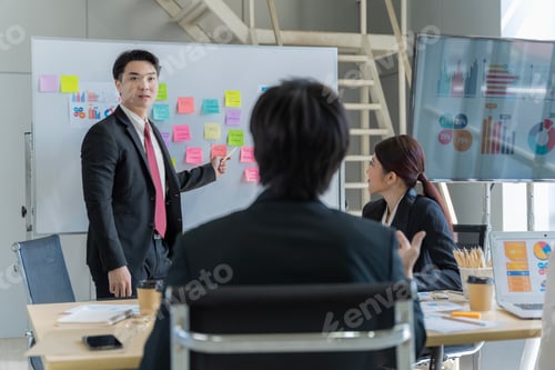 Preview: A group of young Asian businessmen