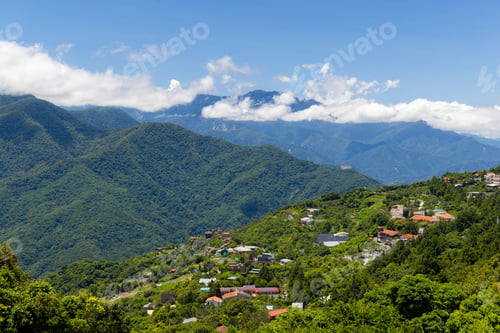 Preview: Aerial view of Qingjing Farm in Taichung of Taiwan