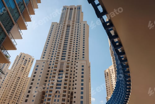 Preview: Dubai, United Arab Emirates, March 23, 2023: Beautiful view on Dubai marina