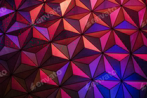 Preview: Cool background with colorful geometric shapes